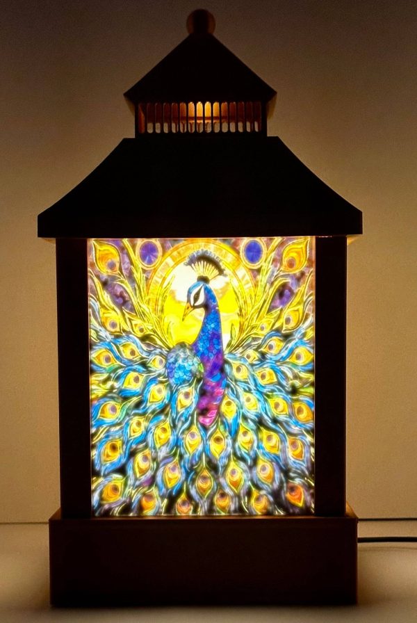 Colorful Peacock Lantern